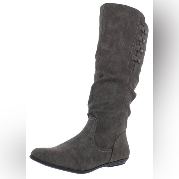 NEW Cliffs Francie Slouchy Faux Suede Knee-High Boots Size 8WIDE & WIDE CALF - Picture 1 of 11